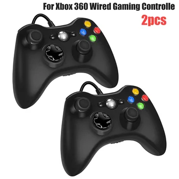 1/2pcs Žično Krmilnik za Igre Za Xbox 360 Gamepad Joypad z Dvojno Vibracije za Windows 10 8.1 8 7 PC Gaming Pripomočki