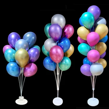 1/2Set Balon Stojalo Stojalo Zaslona Happy Birthday svate, Dekoracijo Balon Arch Stojalo Plavajoče Balon Podporo Stolpca
