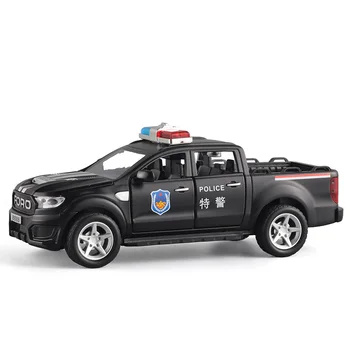 1/32 Obsega Ford F150 Off-Road Pickup Truck Policije Zlitine Avto Diecast Igrača Avto Model Zvok ＆Lahka otroška Igrača Zbirateljskih Darilo 2