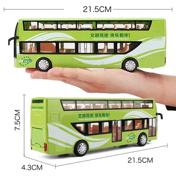 1:32 zlitine potegnite nazaj, avtobus model, visoko imitacije double decker avtobus,flash igrača vozil, brezplačna dostava