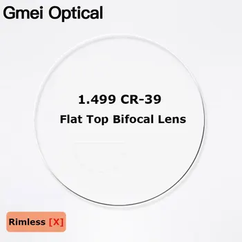 1.499 CR-39 Ravno Top Bifocal Recept Očala Optične Leče, ki Meri Okroglih Vrh Bifocal Optična Očala Leče, 2 Kos