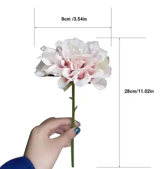 1/5PCs Umetno Hydrangea Šopek Svile Ponaredek Cvetja Za Dom Dekor Vrt Poročna Dekoracija Nevesta ima Cvetje Dodatki 5