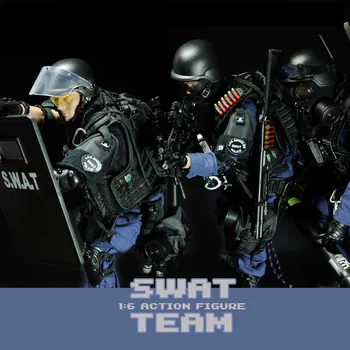 1/6 Mesto Policija Slika Model Vojaške Vojska SWAT EKIPA Vojak figuric Igrače za Fante trgovina na Drobno Polje