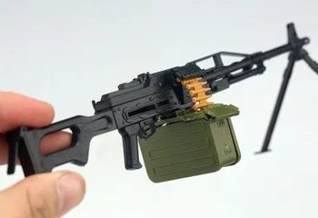 1/6. Mini Sestavljanke PKP mitraljez Plastičnih Sestavite Model za 12 Inch Vojaki Dejanje Slika Vojaške Igrače DIY