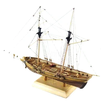 1:70 Nova Vrata Lesena Jadrnica Model DIY Komplet za Sestavljanje Ladij Klasično Ročno izdelane Lesene Jadrnice Otroci Igrače Darilo