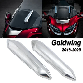 1 Par Chrome Motocikel Vetrobransko steklo vetrobransko steklo Strut Zajema ABS Za Honda GL1800 Goldwing 2018 2019 2020 Gold Wing Tour 18 19 20