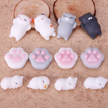 1 Pc Lepe Mehke Igrače Počasi Narašča Simulacije Srčkan Živali Mačke Tace Strani Fidget Igrača Doma Dekoracijo Figurice & Miniature 0