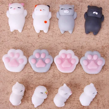 1 Pc Lepe Mehke Igrače Počasi Narašča Simulacije Srčkan Živali Mačke Tace Strani Fidget Igrača Doma Dekoracijo Figurice & Miniature 1