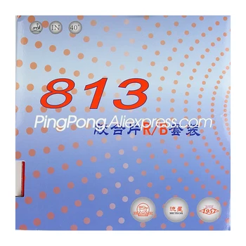 (1 Rdeča + 1 Črna) Original METEOR 813 Namizni Tenis Gume (Allround Tip) Ping Pong Goba