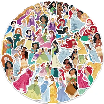 10/30/50pcs Disney Srčkan Cartoon Princeso Anime Nalepke, Laptop Album Kitara Prtljage Dnevnik Telefon Nepremočljiva Nalepka Otrok Igrača