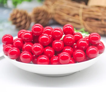 100 kos/serija mini ponaredek sadne pene sadje umetno mala jagoda rdeče češnje stamen pearl obesek tree okraski DIY Božič
