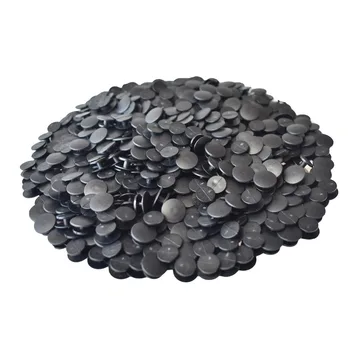 100 kozarcev Plastični Gumbi, Črne Okraski Za DIY Čevlji Amuleti Otroški Dodatki Lahke Zaponke 0