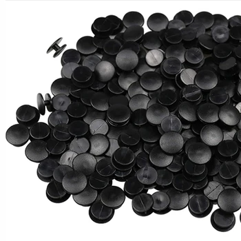 100 kozarcev Plastični Gumbi, Črne Okraski Za DIY Čevlji Amuleti Otroški Dodatki Lahke Zaponke 1