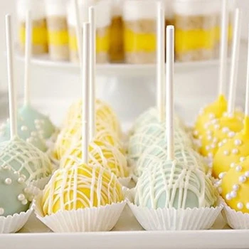 100 KOZARCEV plastičnih lollipop palico priročno in varno DIY čokoladni bonboni, bela plesen peko pripomoček 1