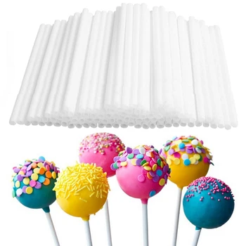 100 KOZARCEV plastičnih lollipop palico priročno in varno DIY čokoladni bonboni, bela plesen peko pripomoček 2