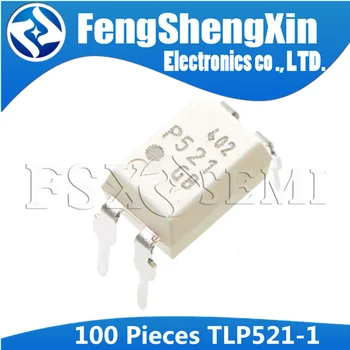 100 kozarcev/veliko Novih TLP521-1GB TLP521-1 TLP521 P521 DIP-4 Optocoupler izhodni tranzistor čip