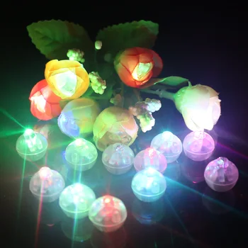 1000 Kos/ Veliko Okroglo Obliko RGB Mini Led Utripa Žogo Svetilke Beli Balon Lučke za Božično zabavo, Poroko Dekoracijo