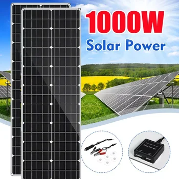 1000W solarnimi prenosni Dvojni 12/5V USB DC hitro polnjenje nepremočljiva sili polnjenje zunanji Polnilec za Avto, Jahto