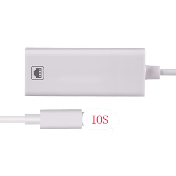 100Mbps Omrežni Kabel Adapter Za Strele z RJ45 Ethernet LAN-Žični Potovanja pakta Za iPhone, za iPad Serije