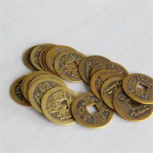 10pcs/veliko Dekorativni kovanec 23 mm Novi Kitajski Feng Shui Srečen Ching/Antičnih Kovancev, nastavite Izobraževalne Deset cesarjev 