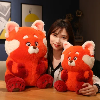12-70 cm Resnično Disney Ostružki Rdečih Plišastih Igrač Kawaii Anime Panda Plushies Blazino Nagačen Medved Lutka Dekle Mehka Igrača za Otroke Darilo 4