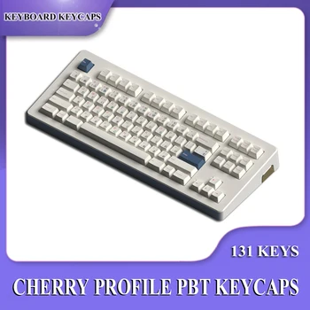 131 Tipke GMK Lok Minimalističen Keycaps po Meri Češnja Profil Keycaps za Mehansko Tipkovnico Sublimacija Belo Tipko skp
