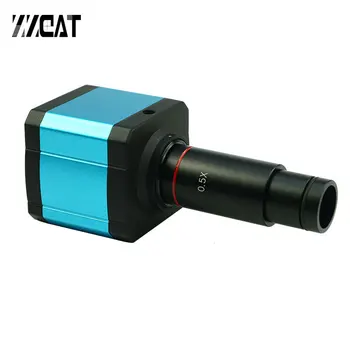 14MP C Mount Digitalni Mikroskop Fotoaparat 1080P TF Kartice HDMI-USB Video Industrijska Kamera z 0.5 X Objektiva Adapter
