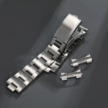 18 mm 19 mm, 20 mm, iz Nerjavnega Jekla Ukrivljen Koncu Ostrig Srebro Watch Pasu Trak Zapestnica Primerna Za Seiko 5 Watch
