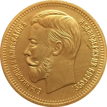 1902 Rusija 100 rubelj zlatega KOVANCA za KOPIRANJE 1