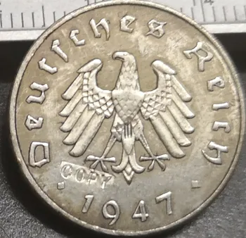 1947-F Nemčija-1871-1948 10 Reichspfennig Kopija Kovanca