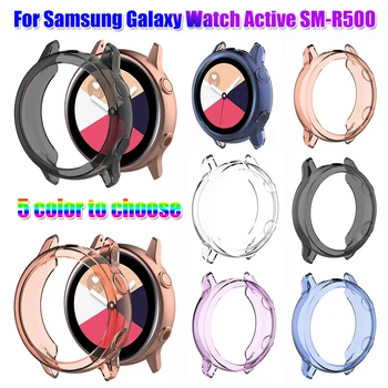 1Pc TPU Watch Primeru, Pokrovček za Samsung Galaxy Watch Aktivno SM-R500 Jasno, Zaščitna Primeru Popolne Zaščite Robov Lupini Okvir Dropship