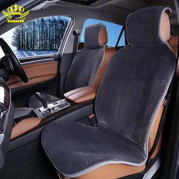 1PC Za Eno Sprednji Avtomobilski Sedež Zajema specializiranimi za umetno krzno, blazine pozimi nov luksuzen avto pad sedežnih prevlek I022