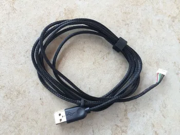 1pc Čisto nov original USB kabel miške Miši Linije za logitech G600 Zamenjava Snakeskin Zunanji Pleteni žici z 1pc miško noge 0