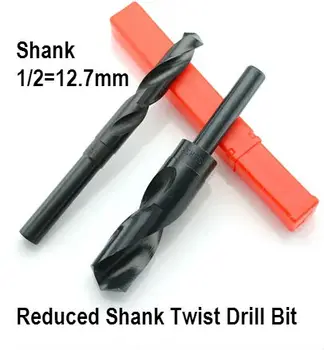 1PCS 12 mm-40 mm 1/2 palčni Dia Zmanjša Kolenom HSS Twist Drill Bit (12/13/14/15/16/17/18/19/20/21/22/23/24/25/26/28/30/32/35/38/40mm)