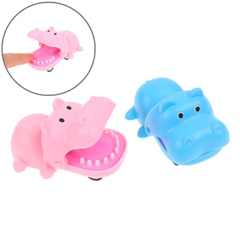 1PCS Hippo Zob Prst Grize Igrače Igre morski Pes, ki Grize Prst Zobozdravnik Igre Funny Igrače Za Otroke, Odrasle Tlaka Igrača