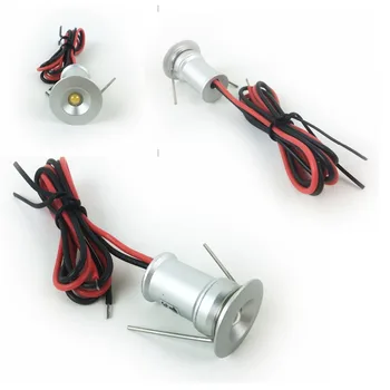 1W LED Mini Pozornosti 15 mm Izrezanka Vgradne luči DC3V/12V IP65 Domači Kuhinji Stropne Luči 30/120D kot Snopa Dropshipping