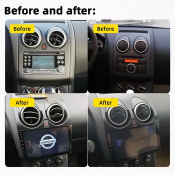 2 Din Android Avto Radio Stereo za Nissan Qashqai 2006-2013 Avto Multimedijski Predvajalnik Navigacija GPS WIFI FM Vodja Enote Autoradio 1