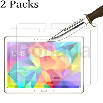 2 Paketi za Samsung galaxy tab S 10.5 SM-T800 SM-T805 Kaljeno steklo zaščitnik zaslon 2.5 D 9H 0.33 tablet sprednji pokrov film