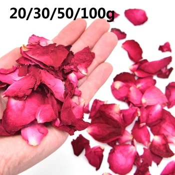 20/30/50/100 g Umetne Svile Rdeče cvetni listi Vrtnice Okraski Za svate