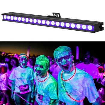 20 LED UV Vijolične 15W Fazi Stenska Podložka Svetlobe (Hiša strahov), Črna Svetlobni Učinek Disco Profesionalni DJ
