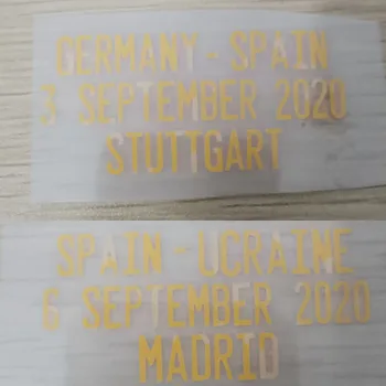 2020 Španija Tekmo Podrobnosti Španija Vs nemčija Španija Vs Ukrajina Obliž za Prenos Toplote Železa na Nogomet Značko