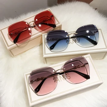 2021 Moda Prevelik sončna Očala Ženske UV400 Retro blagovne Znamke Oblikovalec Velik Okvir sončna Očala Za Femalemale Ženske Očala 0