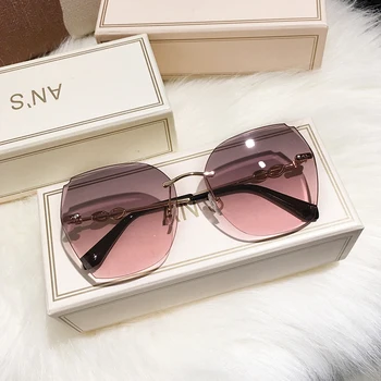 2021 Moda Prevelik sončna Očala Ženske UV400 Retro blagovne Znamke Oblikovalec Velik Okvir sončna Očala Za Femalemale Ženske Očala 2