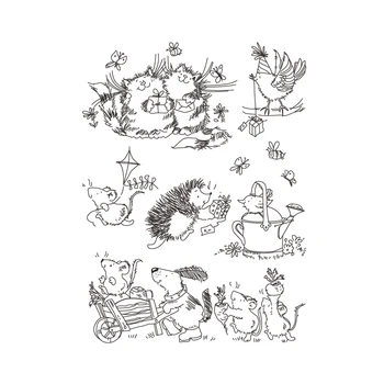 2021 Nov Prihod Critter Zabavno Pregledna, Jasno Znamk za DIY Scrapbooking/Kartico, zaradi Česar/Otroci Božič Zabavno Dekoracijo Dobave