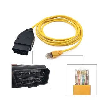 2022 Ethernet za ESYS Kabel Forbmw ENET Ethernet osveži vmesniški Kabel E-SYS ICOM Kodiranje F-Serije forBMW F-avtomobili ENET esys podatkov 2
