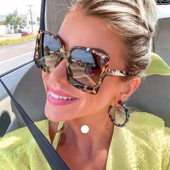 2022 Moda Prevelik sončna Očala Ženske blagovne Znamke Oblikovalec Plastike Ženski Velik Okvir Gradient sončna Očala UV400 gafas de sol mujer
