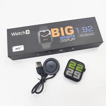 2022 NFC Pametno Gledati Moški Ženske Smartwatch Vrata za Nadzor Dostopa do 1.92 v Celoti Dotaknite se možnosti Brezžično Polnjenje Klic Klic Fitnes Zapestnica 3