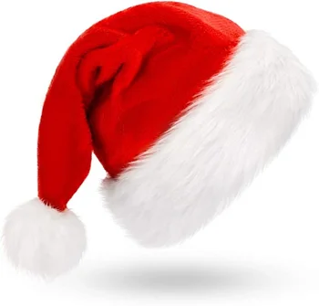 2022 Novo Leto Debele Božični Klobuk Odrasli Otroci Božični Okraski za Dom Božič Božiček Darila Navidad Dekor Zimske Kape A+