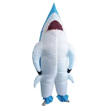 2022 Novo Modri Morski Pes Napihljivi Kostumi Za Odrasle Anime Ljubezen Živi Cosplay Halloween Kostum Seafish Siva Shark Maskota Fancy Stranka 2