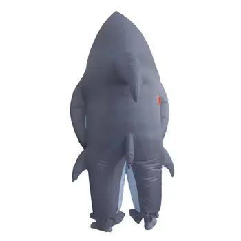 2022 Novo Modri Morski Pes Napihljivi Kostumi Za Odrasle Anime Ljubezen Živi Cosplay Halloween Kostum Seafish Siva Shark Maskota Fancy Stranka 4